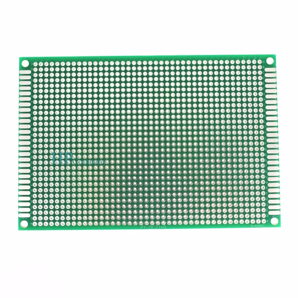 1 шт. 8*12 8X12cm двойная сторона Прототип pcb Универсальный макет печатной платы для