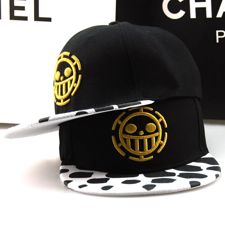 Фото Оптовая продажа цельная аниме шляпа бейсбольная кепка шапки Trafalgar Law шляпы для