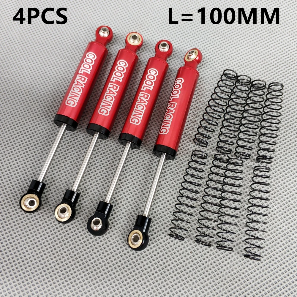 4 шт. RC 1/10 алюминиевая подвеска 100 мм Внутренняя пружина амортизатор для RC4WD D90 D110 TF2