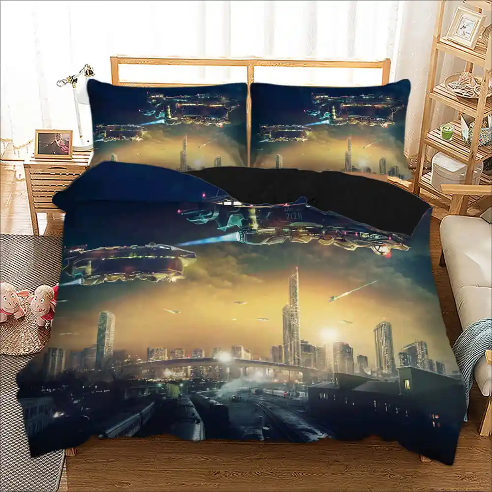 style4 LOVINSUNSHINE постельные принадлежности Постельное белье пододеяльники King size 3d космический корабль дизайн одеяло постельные принадлежности наборы queen AB#72 - Цвет: style4