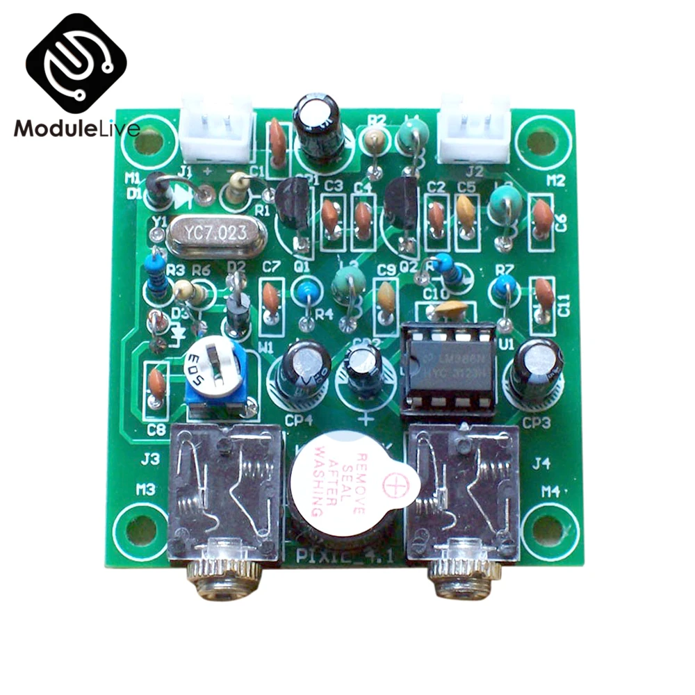 HAM Pixie радио 40 м CW коротковолновый QRP Pixie передатчик приемник модуль 7,023 МГц-7,026 МГц Diy электронная плата PCB