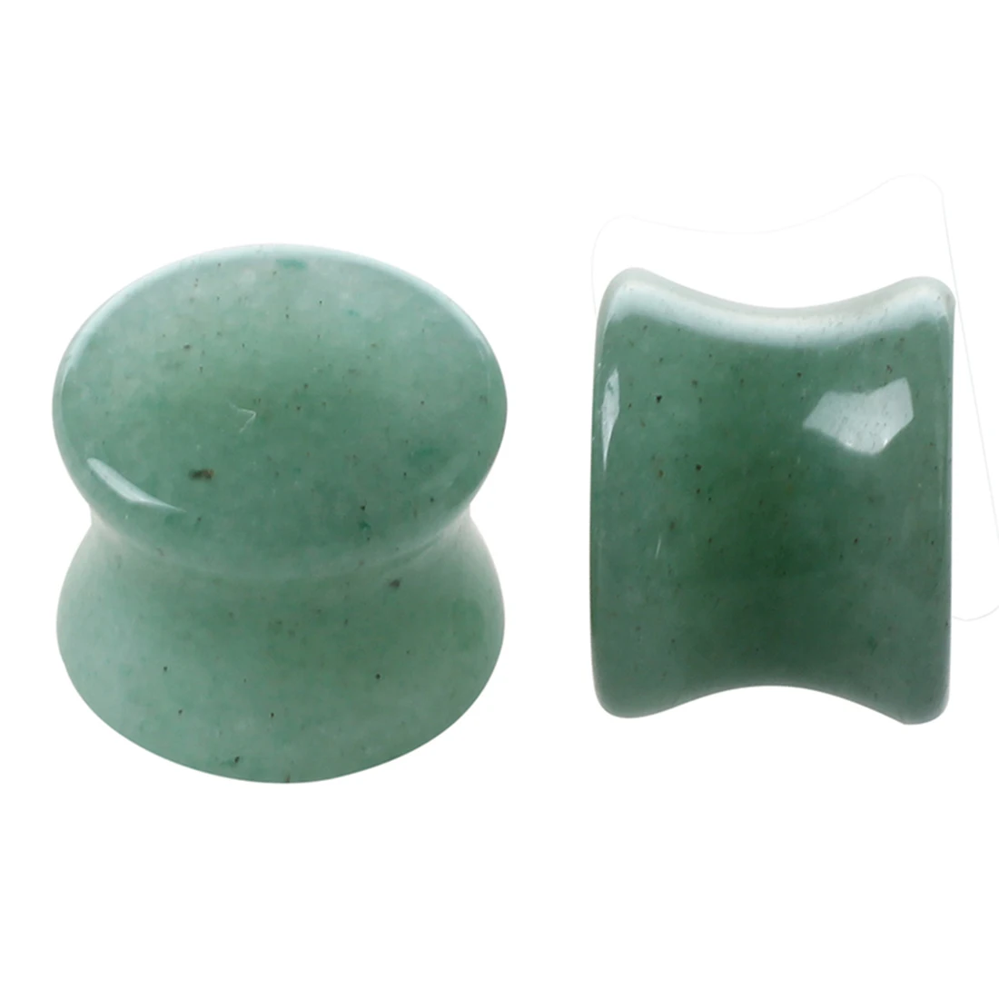 1 пара твердых нефритовых камней Органические беруши Измерительные Кольца