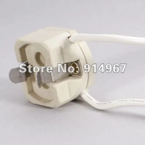 Керамический держатель для светильник высокого/низкого напряжения 2 шт. белый