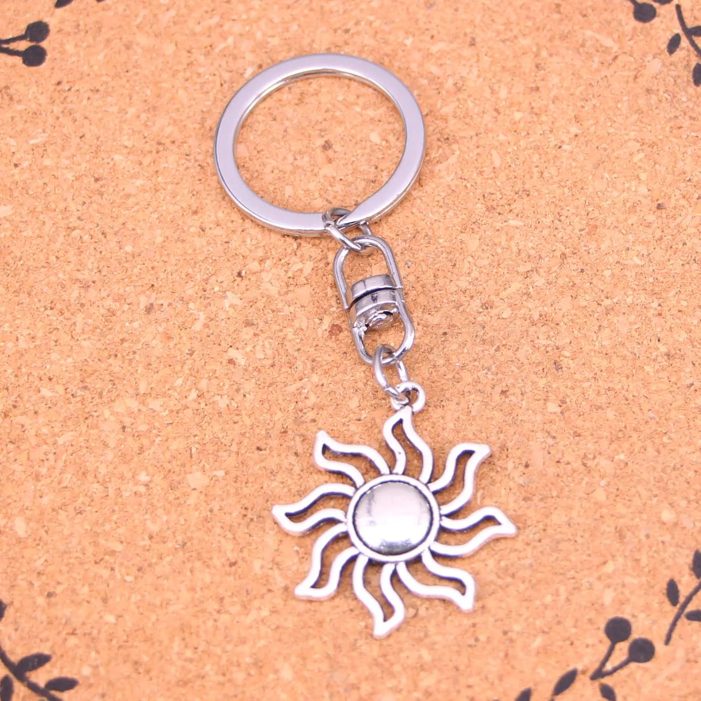 Модный брелок с подвеской в виде солнца кольца для ключей сумка через плечо