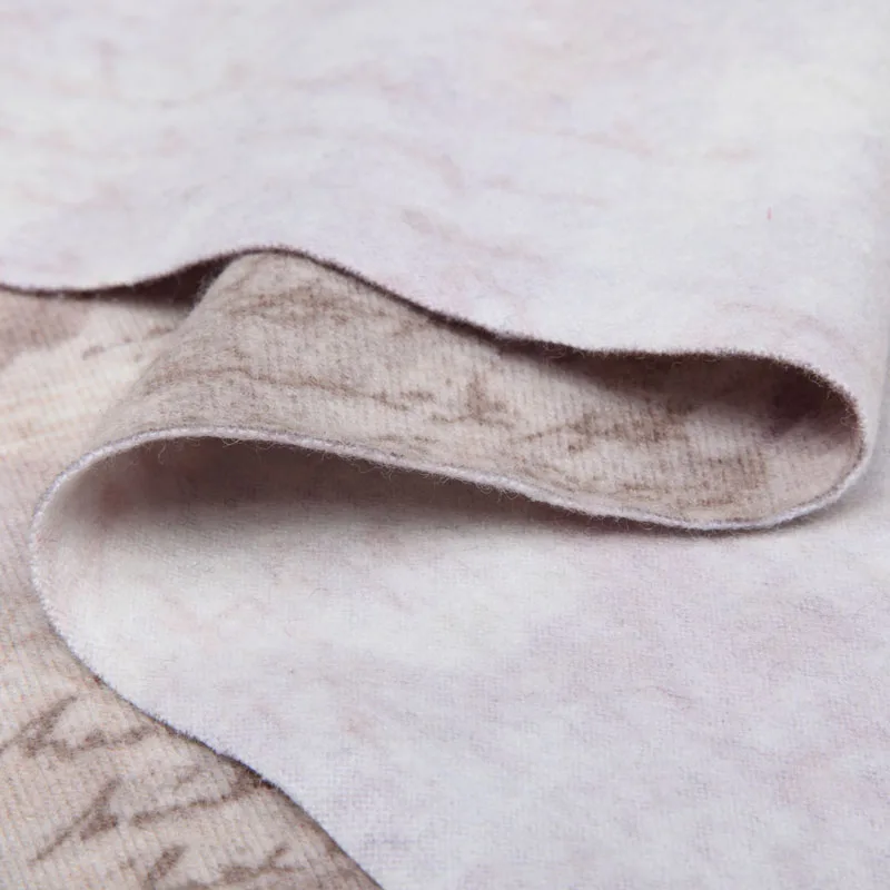 

Top digital printing knitted wool fabric thicker encryption