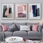 Минималистичные абстрактные фантомные Многослойные картины плакаты и принты Уникальные цвета настенные картины для гостиной домашний декор