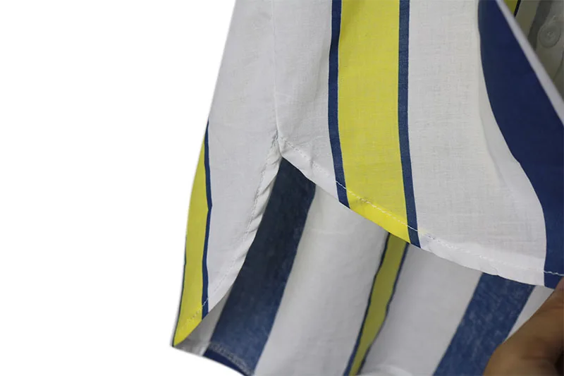 Новинка 2018 женские блузки с длинным рукавом рубашки в полоску летние топы блузка