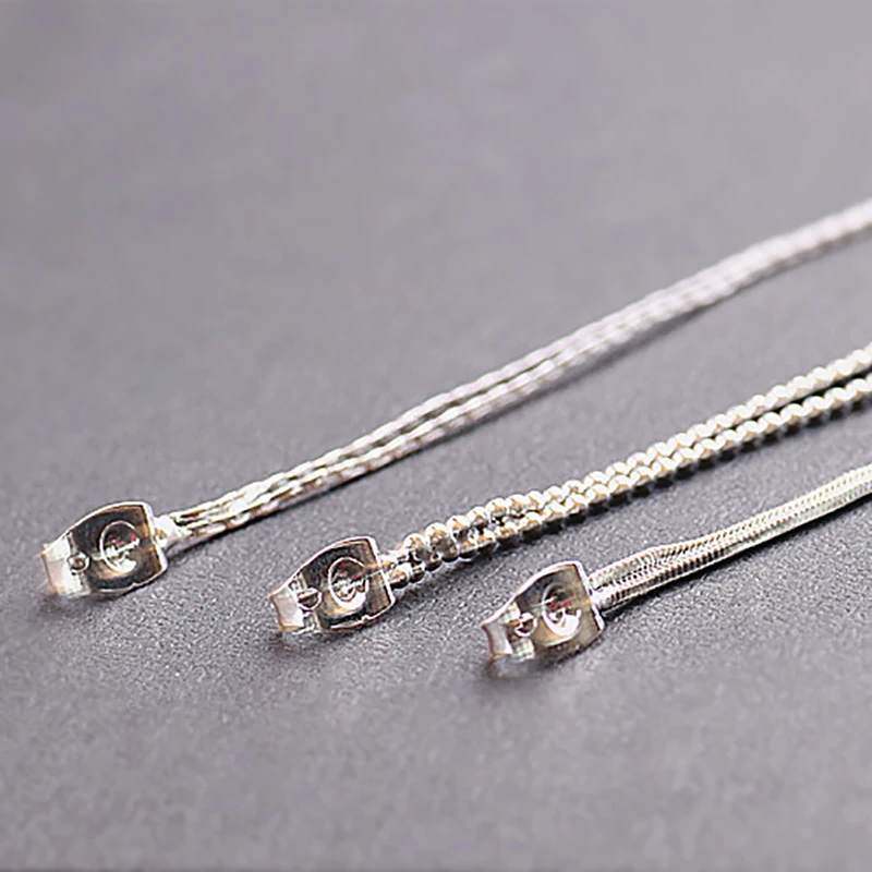 10p diy серьги, медная цепочка, пряжка-бабочка, простая металлическая тонкая цепочка, корейские серьги с кисточками для женщин, кулон, домашнее ювелирное изделие