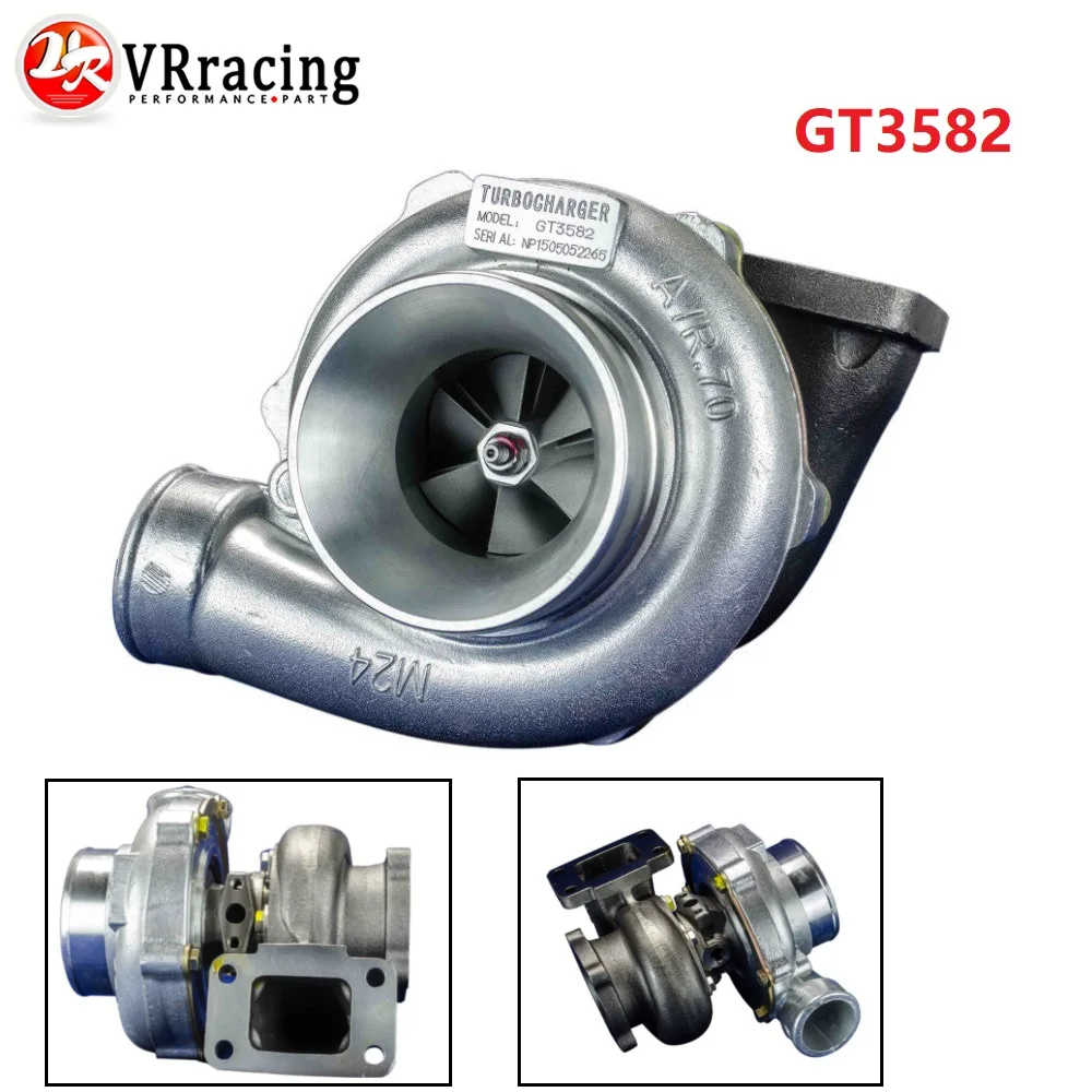 

VR - GT3582 GT35 GT3582R T3 фланец масла и воды 4 Болт Турбокомпрессор турбокомпрессора A/R .70 турбины A/R .82 VR-TURBO32-82