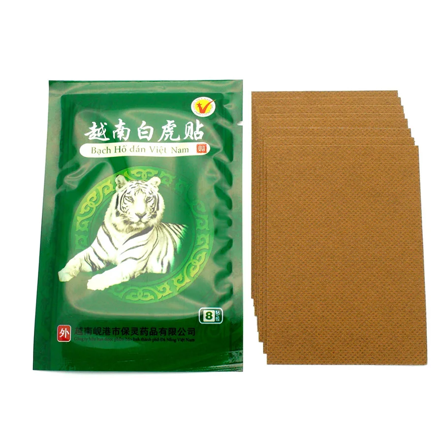 Povihome 8 шт белый тигровый бальзам+ 8 шт Красный пластырь Tiger Balm артрит мышечная спина Шея суставы обезболивающие патчи D0001