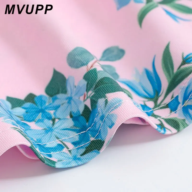 MVUPP платья для мамы и дочки с цветочным принтом одежда платье принцессы