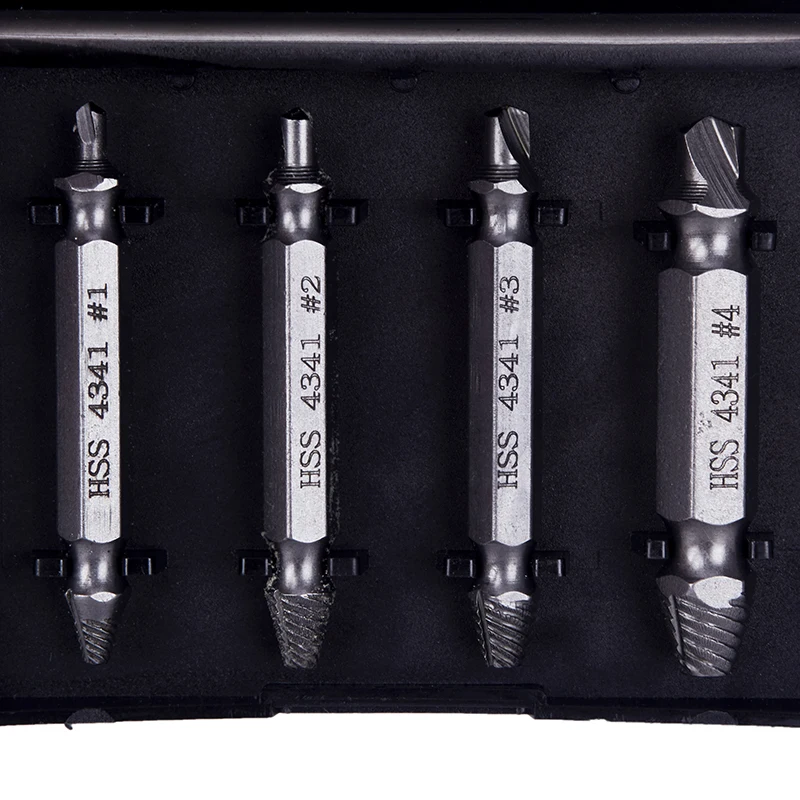NK MIXTOS 4 шт./компл. двухсторонний экстрактор винтов сверла инструменты для