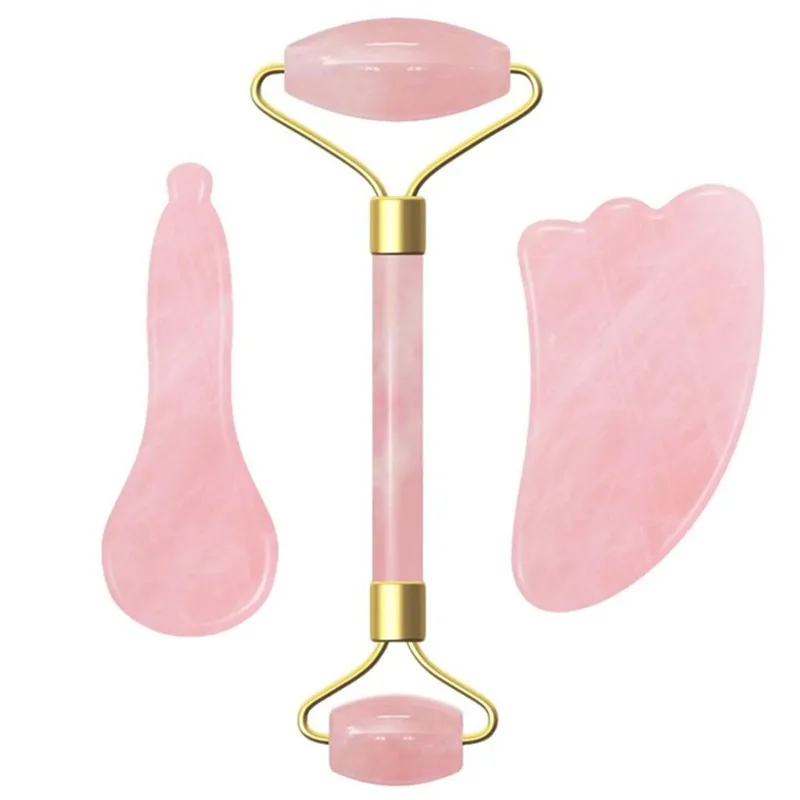 Массажер для лица с натуральным камнем 3 шт./компл.|Устройство ухода за кожей лица|