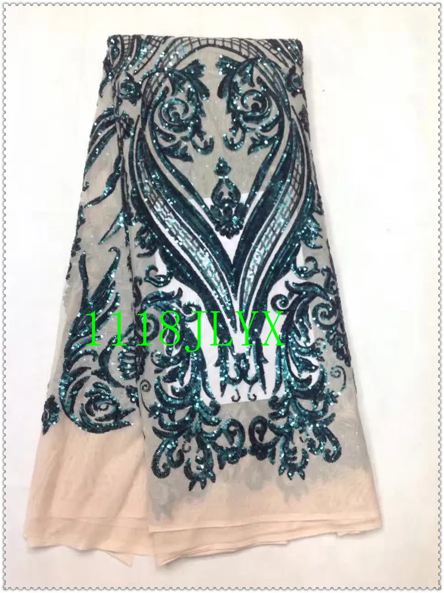 Новинка высококачественная ткань с блестками высококачественные Африканские