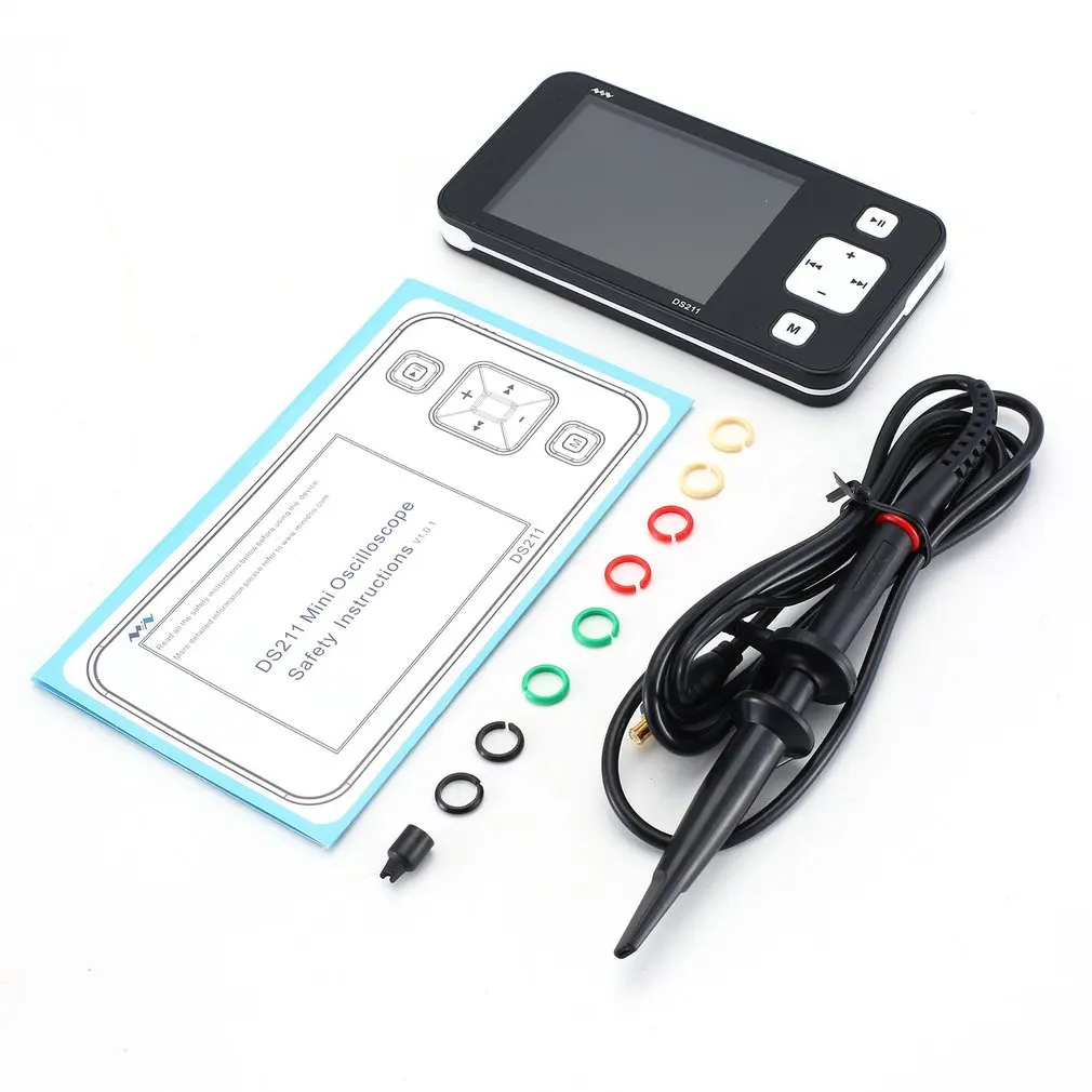 DS211 1 CH портативный мини цифровой мультиметр для хранения Осциллограф USB МГц