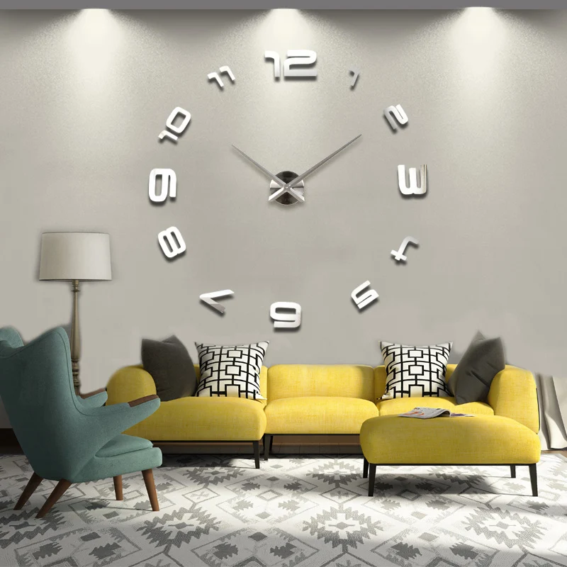 

Special Offer New Sale Clock Wall Clocks Reloj De Pared Horloge Watch Large Decorative Acrylic Mirror Quartz Living Room