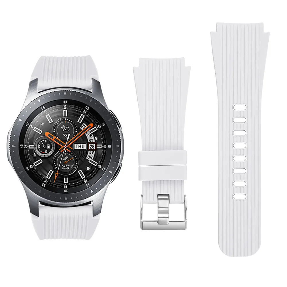 Силиконовый стиль спортивные часы ремешок для samsung Galaxy Watch S4 SM-R800 42 мм(20 мм ширина ремешка)/46 мм(22 мм ширина