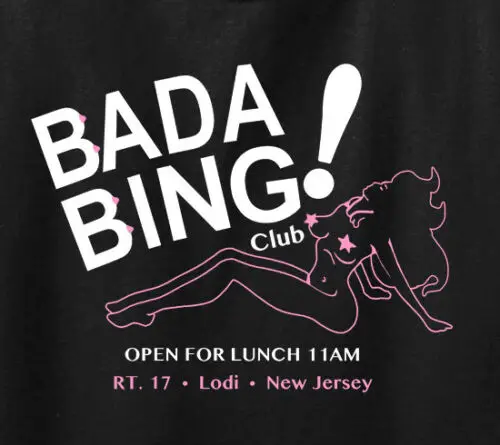 Bada Bing Sopranos вдохновленная Футболка-Гангстер мафия Ретро классическое ТВ шоу новый