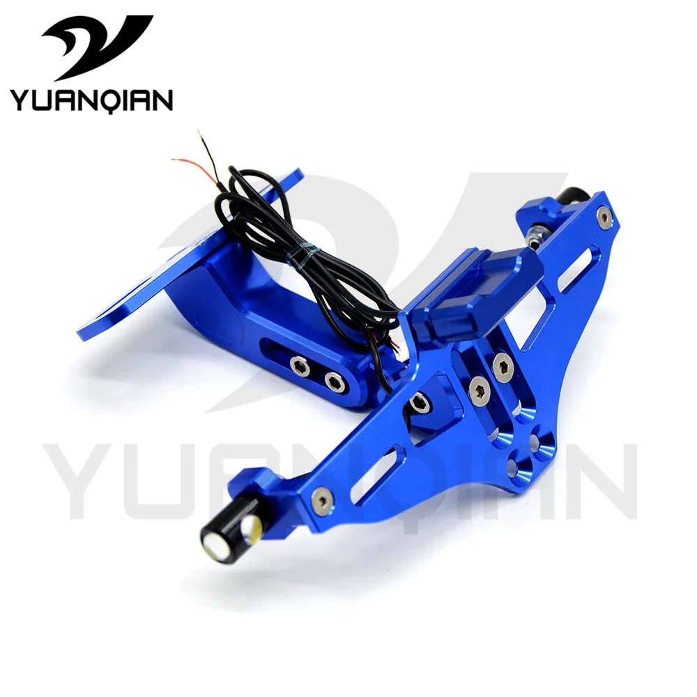 Универсальный держатель номерного знака мотоцикла рамка свет подходит для yamaha mt