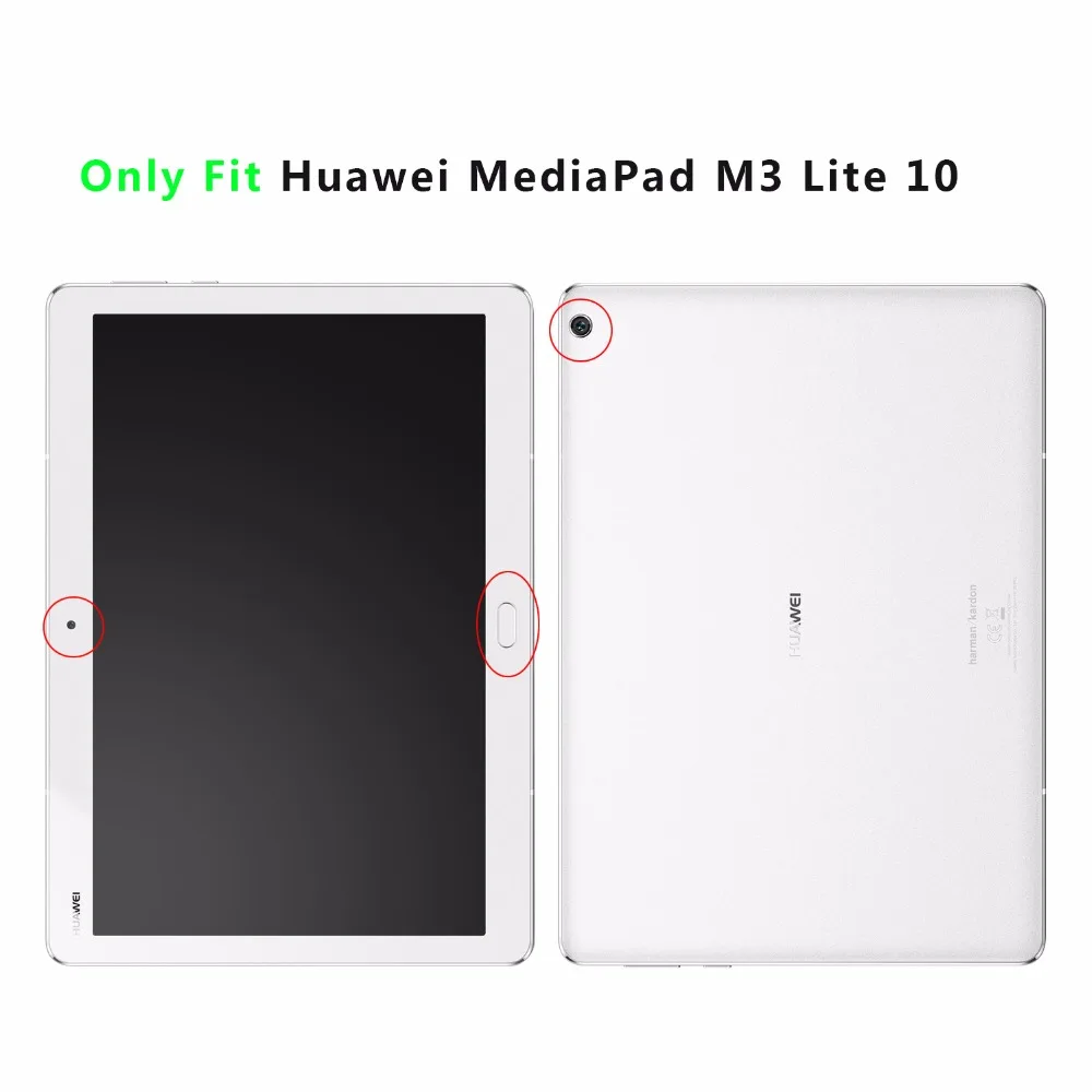 Чехол для планшета huawei MediaPad M3 Lite 10 0 Шикарный чехол Тонкий Смарт кожаный с