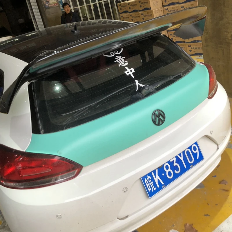 Для Volkswagen Scirocco Высокое качество ABS Материал грунтовка цвет автомобиля задняя крыша губы крыло спойлер Aspec стиль 2010