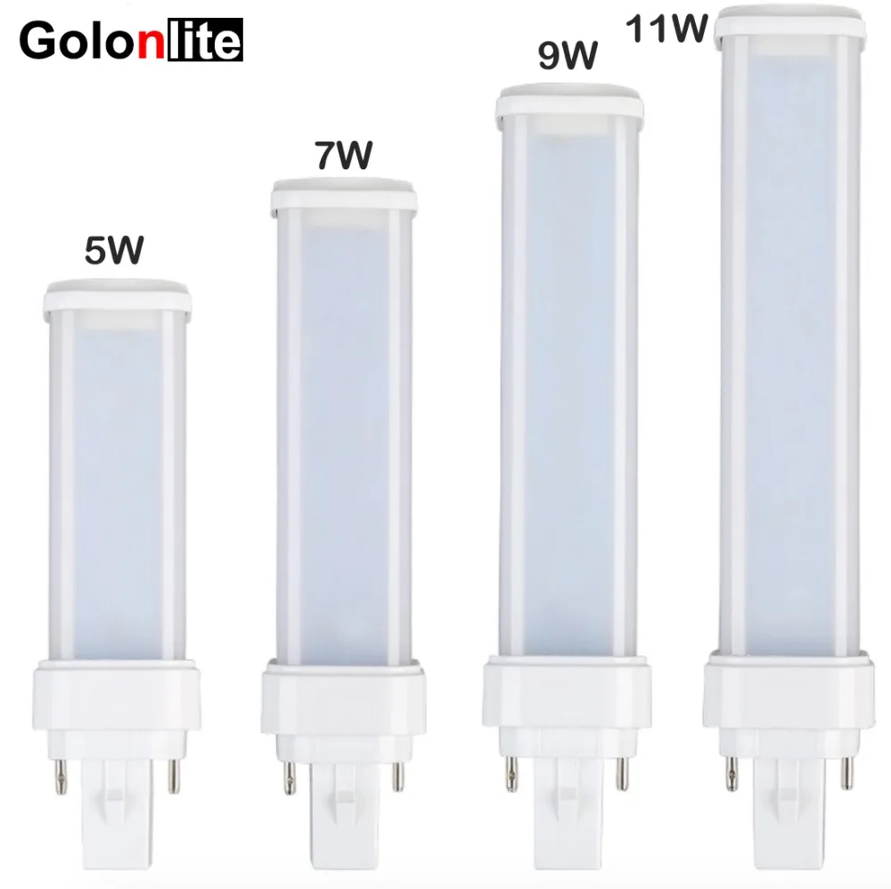 Golonlite G24 светодиодный лампы 11 Вт Замена 26 ваттов CFL g24q g24d plc светодиодные лампа 9 7 5