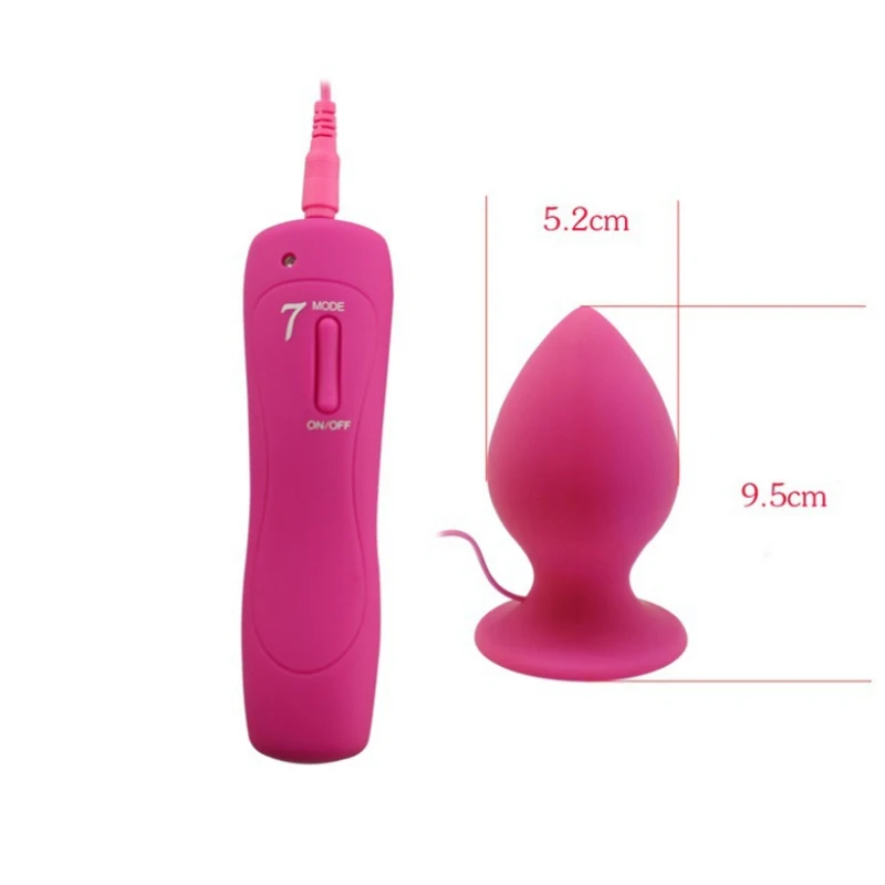 Big Size L XL XXL 7 Speed Vibrating Huge Anal Plug Silicone Butt Vibrator Unisex Erotic Sex Toys for Couple GS0245B | Красота и