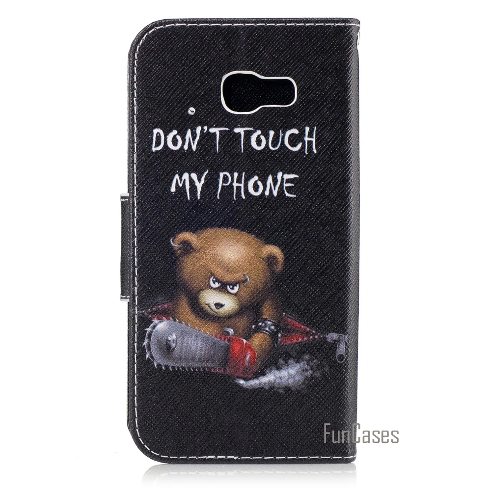 PU кожаный флип чехол для coque samsung Galaxy A5 2017 A520 A520F A5200 5 2 дюймов + подставка держатель