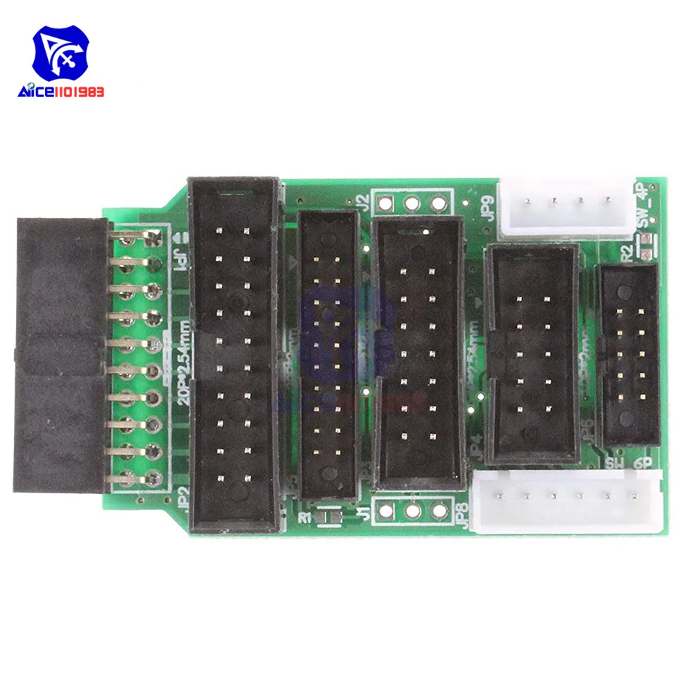 Эмулятор V8 JTAG адаптер конвертер для J-Link с 8 шт. 4 Pin 6 Pin 10 Pin 20 Pin серый плоский кабель для передачи данных Dupont провод