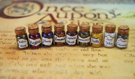 12 шт./лот миниатюрные флаконы персонажей Волшебные Маленькие Бутылочки мини