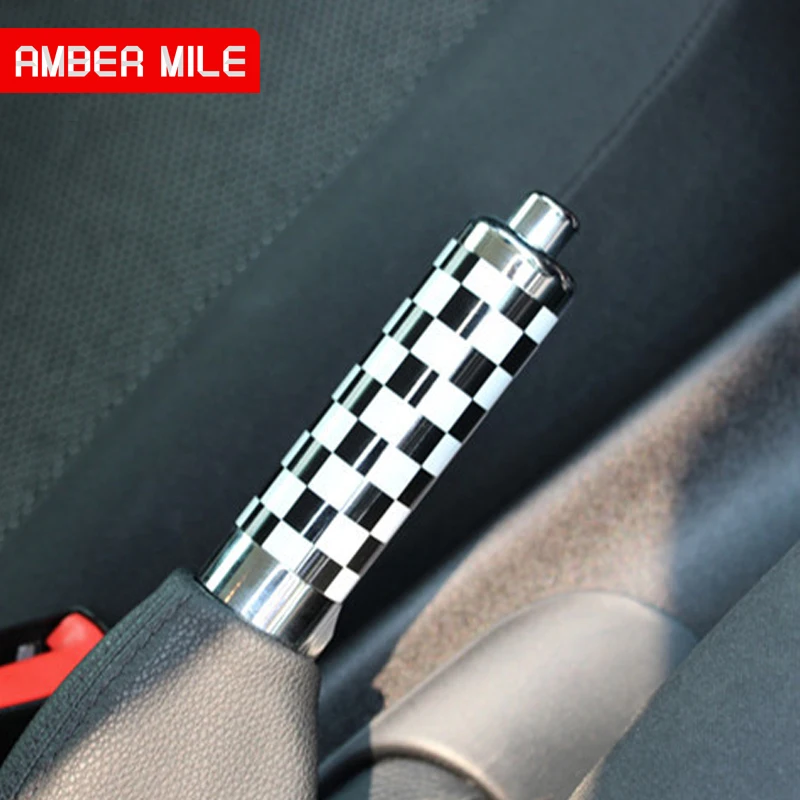 AMBERMILE титановый сплав углерода для Mini Cooper R55 Clubman R56 R57 R58 R59 аксессуары внутренняя отделка автомобиля рукоятка ручного тормоза крышка