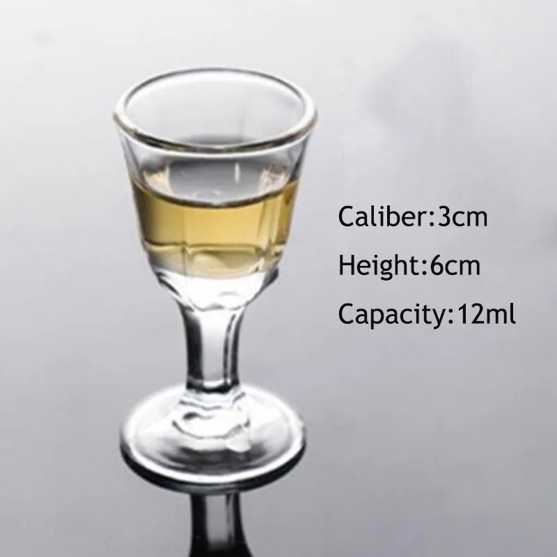 as picture Стакана Ликера пуля Форма Transpaernt Стекло чашки выстрел чашки Moutai толстая подошва напиток Пивной инструмент много видов для избранных - Цвет: as picture
