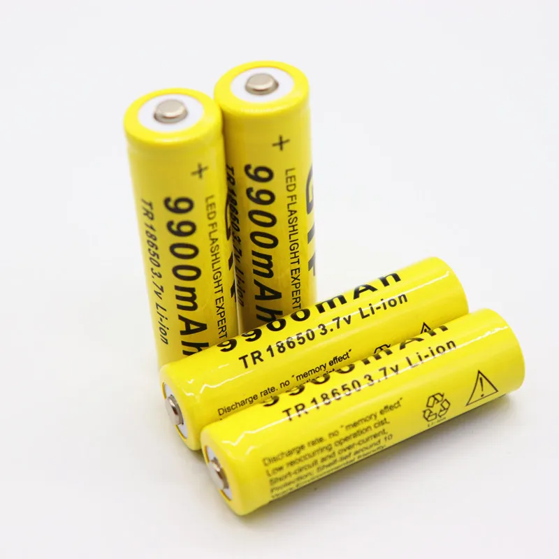 4 шт./лот 2018 Новый 18650 3 7 v аккумулятор 9900mAh аккумуляторная батарея фонарик +