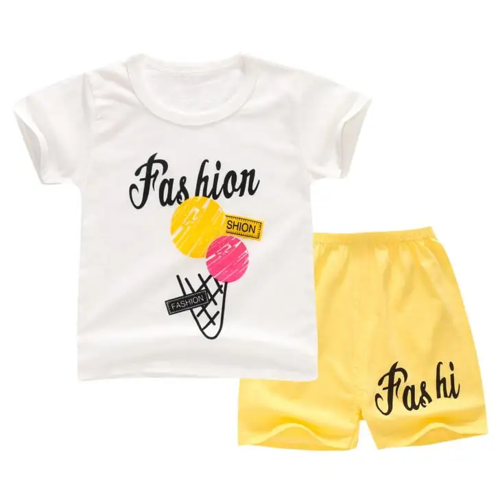 19 видов стилей Одежда для маленьких мальчиков летний комплект одежды