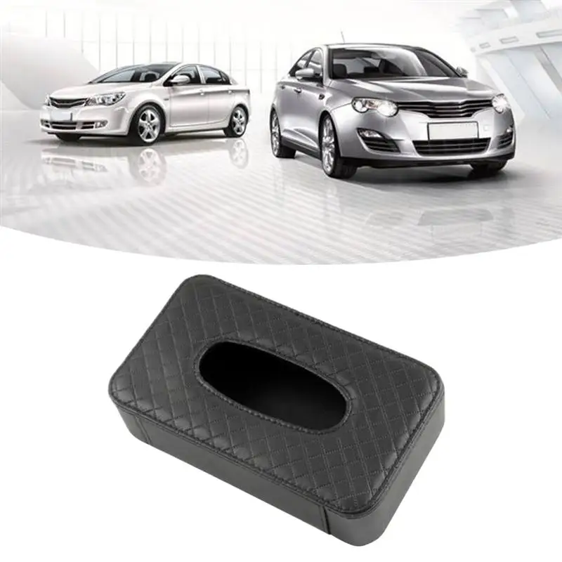 1 шт. коробка для хранения салфеток автомобиля кожаная лица чехол на заднее