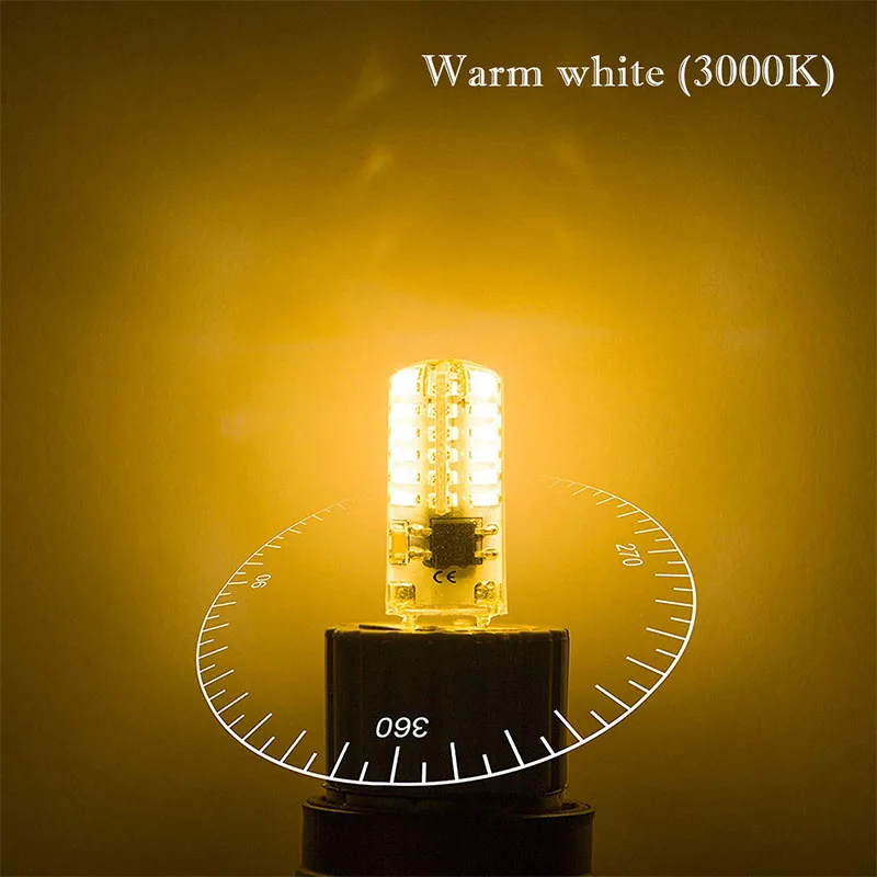 yellow Светодиодный светильник 3 Вт G4 3014SMD лампы силиконовый AC/DC 9 V-24 V 48 светодиодный Замена лампы Главная галогенные светильник для хрустальный светильник s - Цвет: yellow