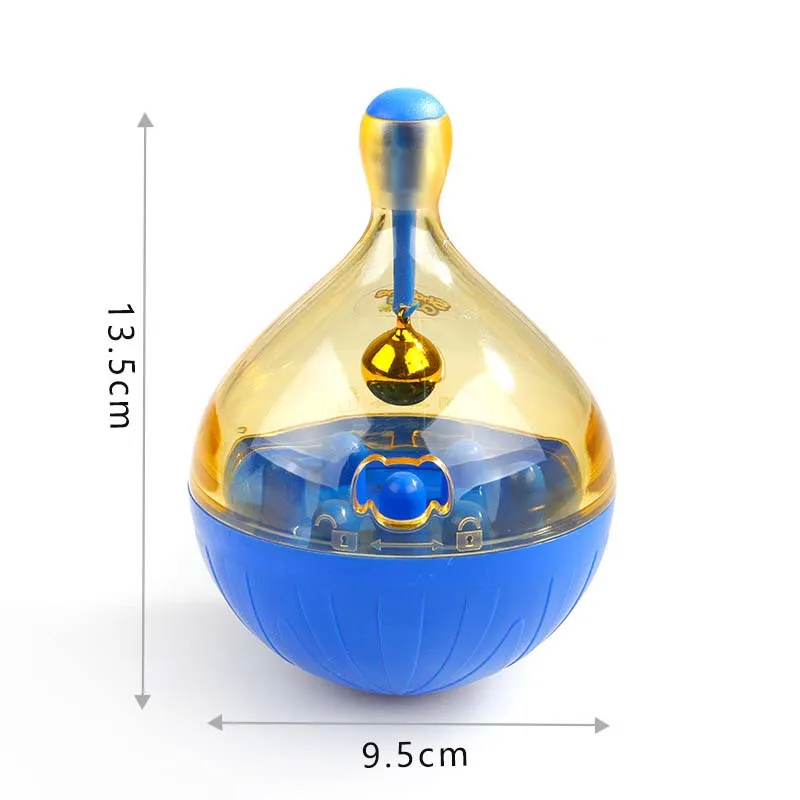 Pet Toy Automatic Funny Feeding Bite Cat Dog Tumbler Train Spill Food Ball Bowl Leak-proof | Дом и сад