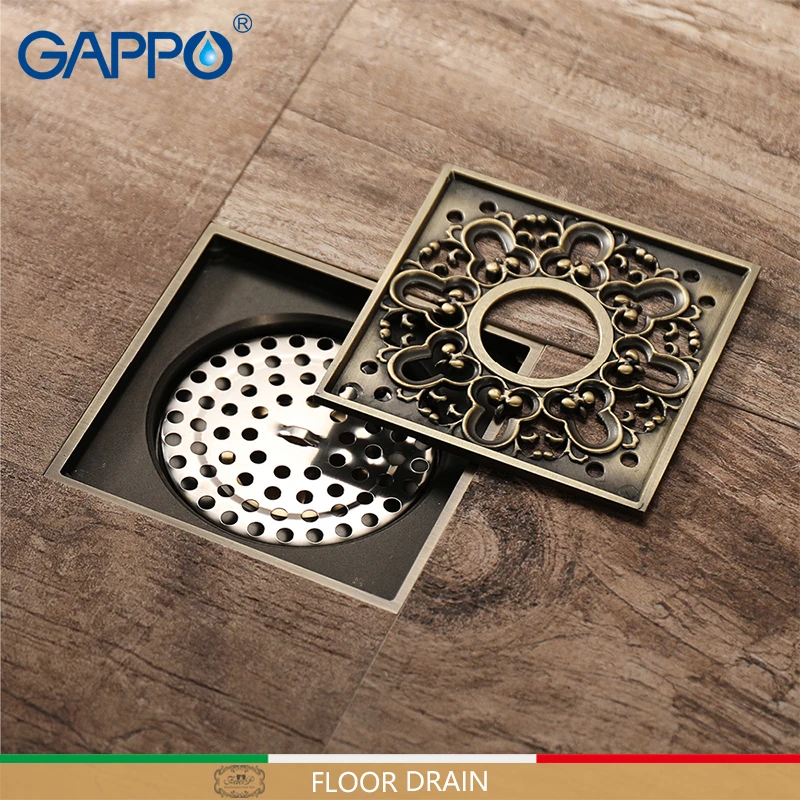 GAPPO Drains shower bath sink plug drain stopper floor bathroom brass drains | Обустройство дома