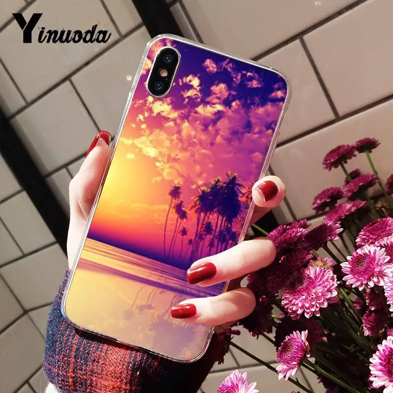 Чехол Yinuoda для телефона с изображением летних пляжей мягкий чехол iPhone5 5S 6 7 7plus 8 8Plus