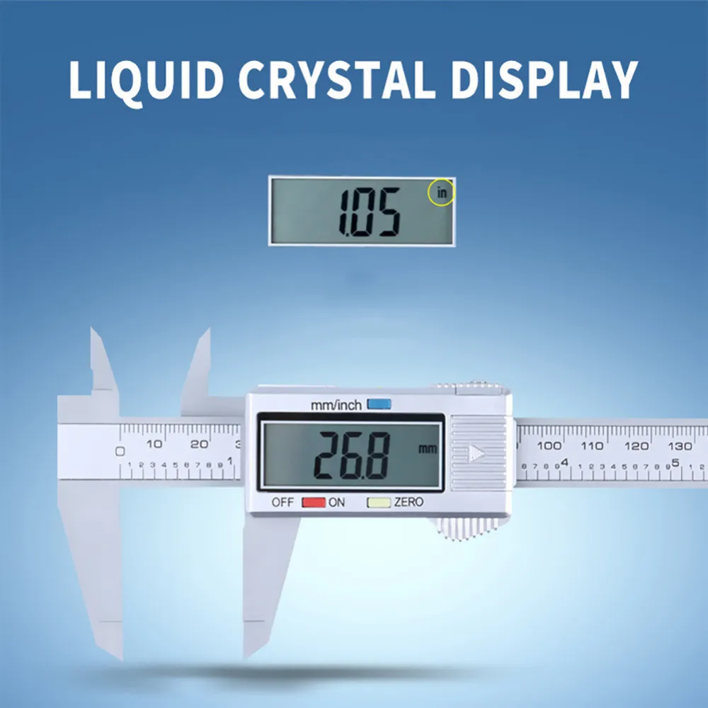 6 дюймов LCD штангенциркуль электронный цифровой микрометр измерительный