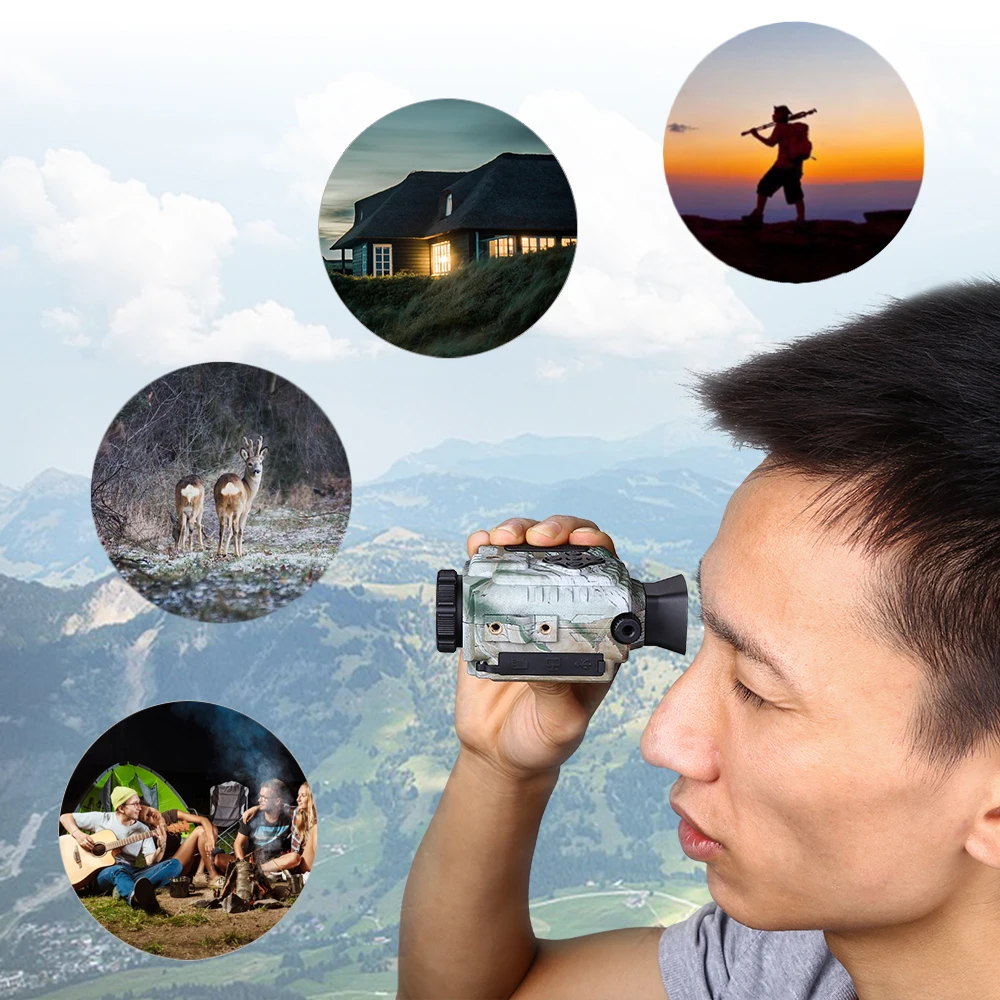Portable Mini Infrared Night Vision Monocular Digital Scope Telescope Long Range 8GB DVR Camera For Outdoor Sport Hunting