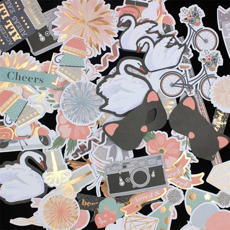 KSCRAFT 104pc лучший день когда-либо кардшток высечки для скрапбукинга счастливый