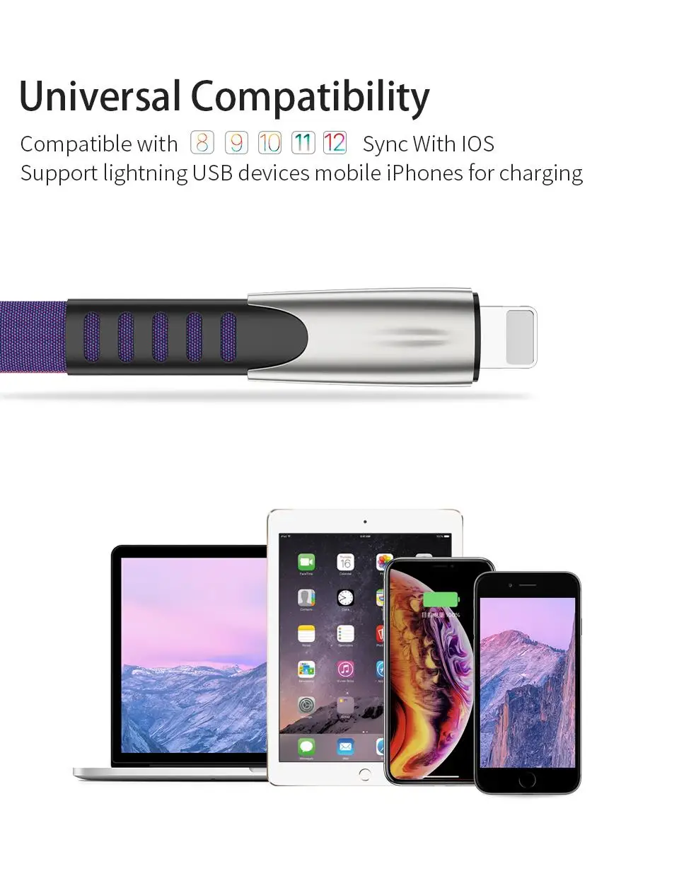 Coolreall 2.4A USB кабель для iPhone Xs Max Xr X 8 7 6 6s plus 5 5S iPad кабели для быстрой зарядки кабель для зарядки мобильного телефона