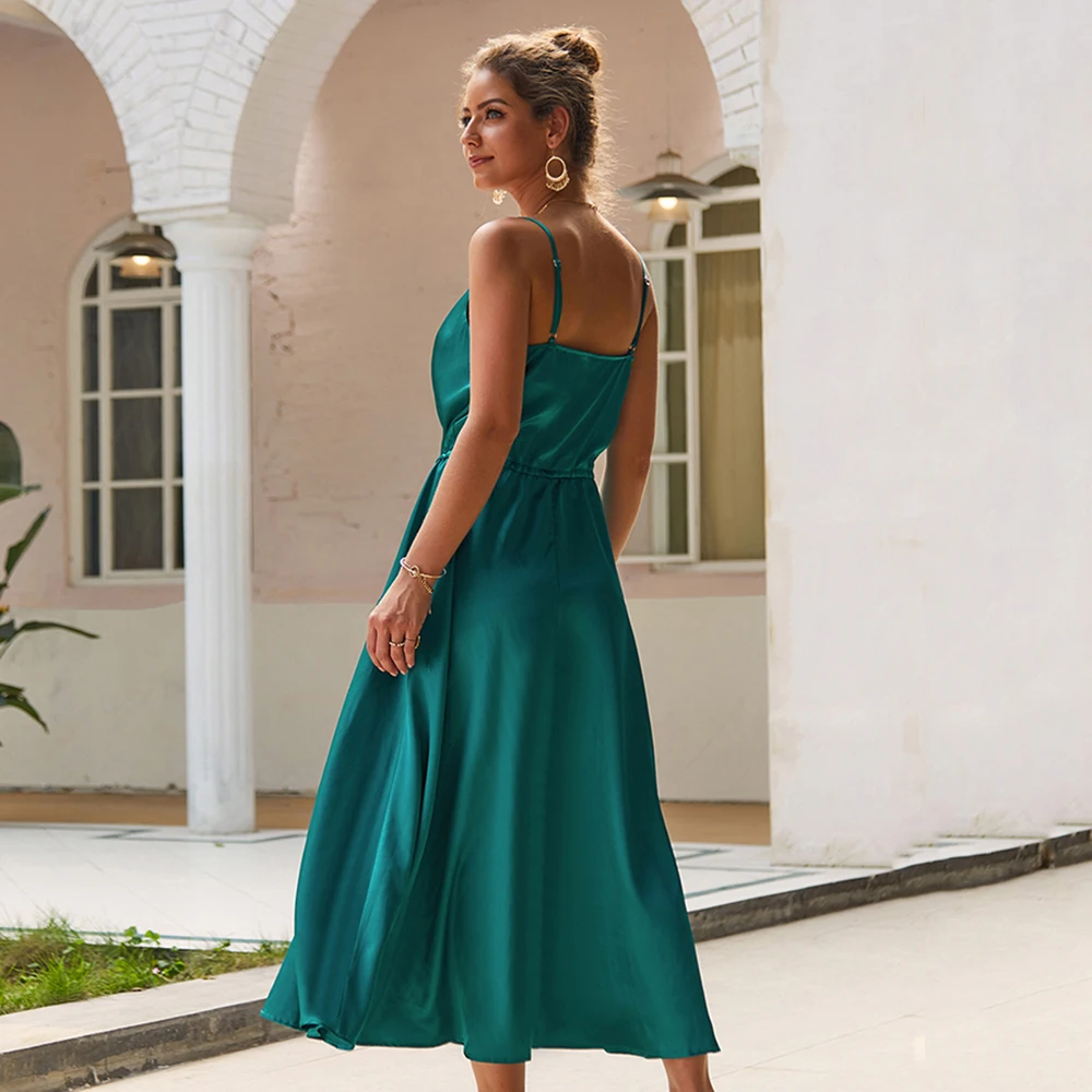 Женское вечернее платье на бретельках модные вечерние без рукавов Коктейльные