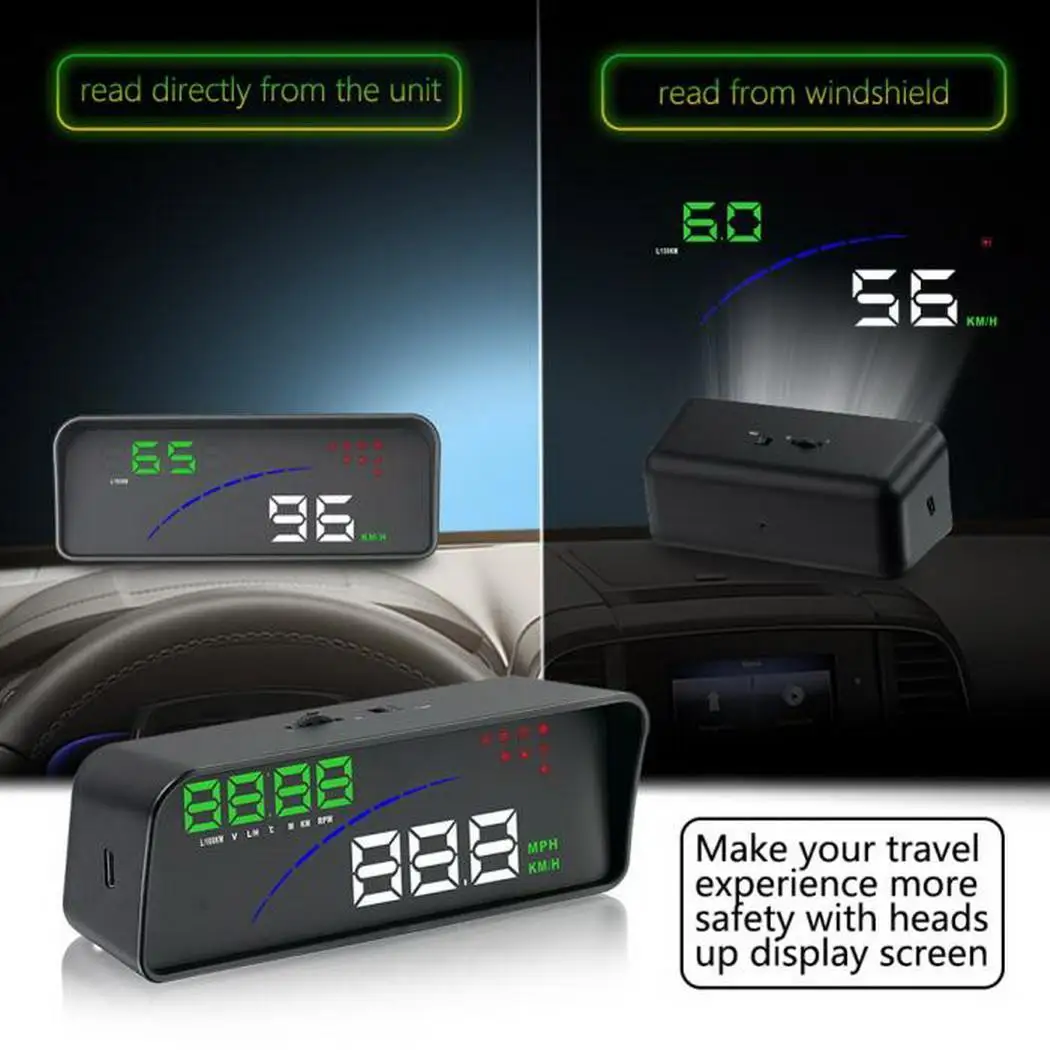 P9 3 6 дюймов OBD HUD Автомобильный дисплей на бортовой компьютер hud Дисплей