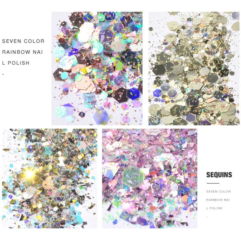 12-цветный Блестящий светильник с луковым порошком ультратонкие Блестки для