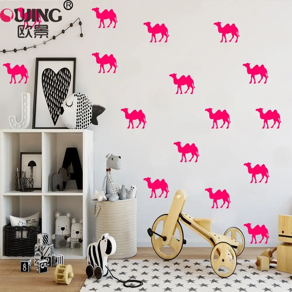 10 шт./компл. наклейки на стену в виде мультяшных животных для детей детские