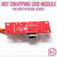 xd hot swapping usb module dip usb mini prot for 71 84 87 104 108 rgb usb bus for xd87