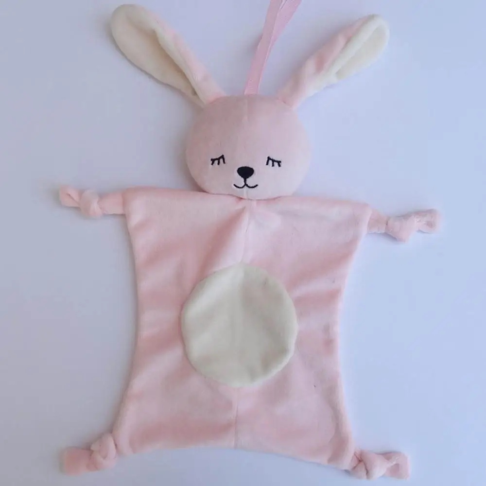 rabbit Детские погремушки мобильный подарок мягкое успокаивающее полотенце обучающая плюшевая кукла Дети Новорожденные успокаивающие игрушки-полотенце в форме животного для младенцев - Цвет: rabbit