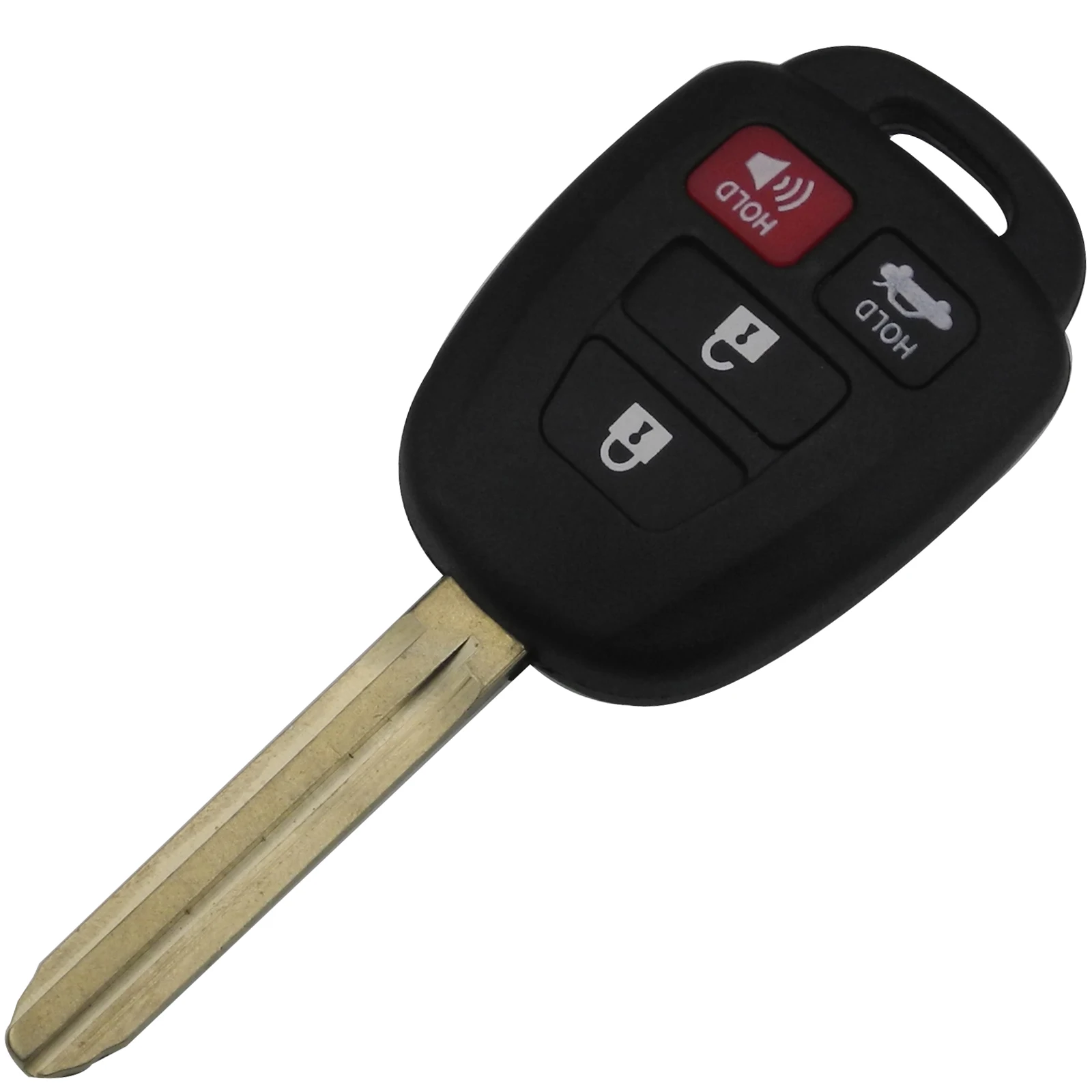 Jingyuqin Uncut TOY43 лезвие 4 кнопки дистанционного ключа автомобиля оболочки для Toyota Camry